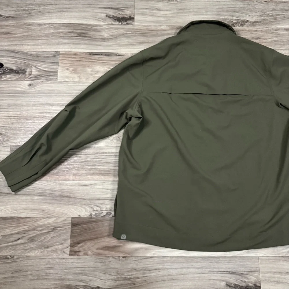 Lululemon Men's Cargo Pocket Shirt Jacker in Olive Size XXL
